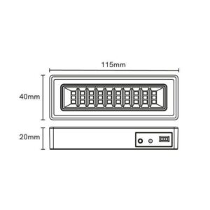 Luminária de Emergência 30 LEDs Bivolt Empalux