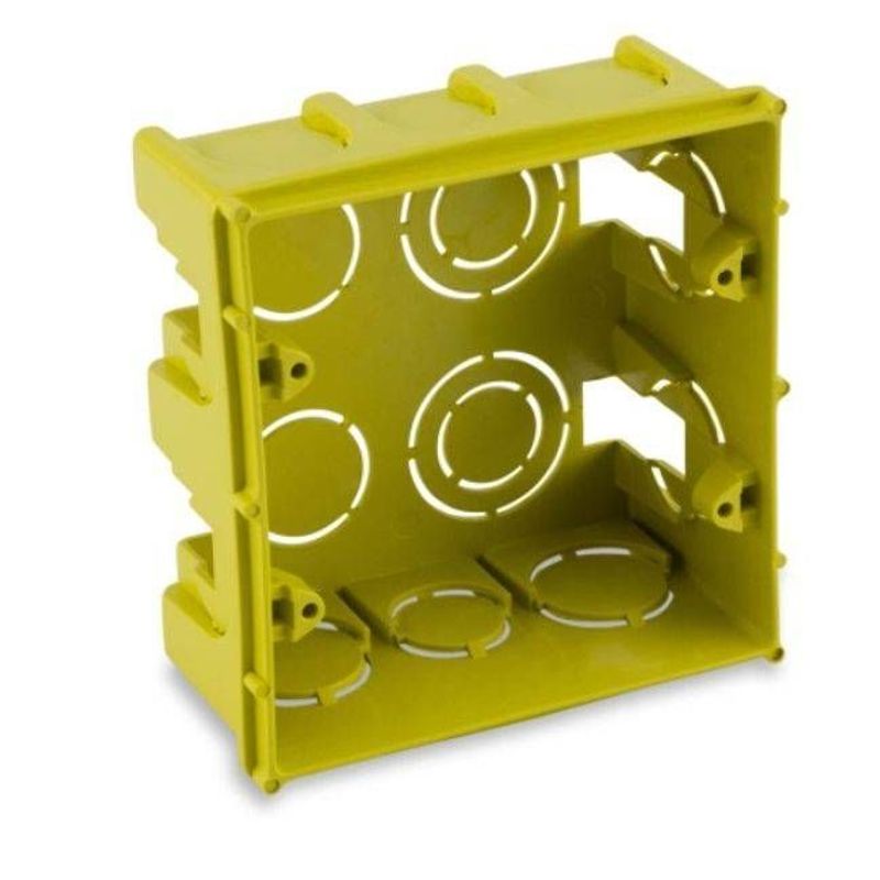 Caixa de Luz 4x4 Alumbra Amarela PVC Reforçada 8803