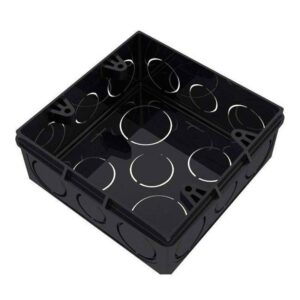 Caixa de Luz 4x4 Alumbra Preta PVC Reforçada 8806