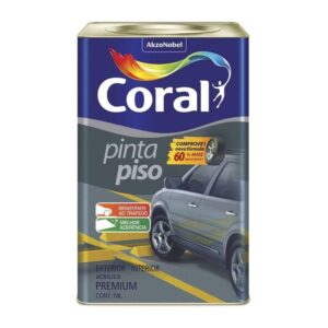 PINTA PISO CORAL LATA 18 MARROM