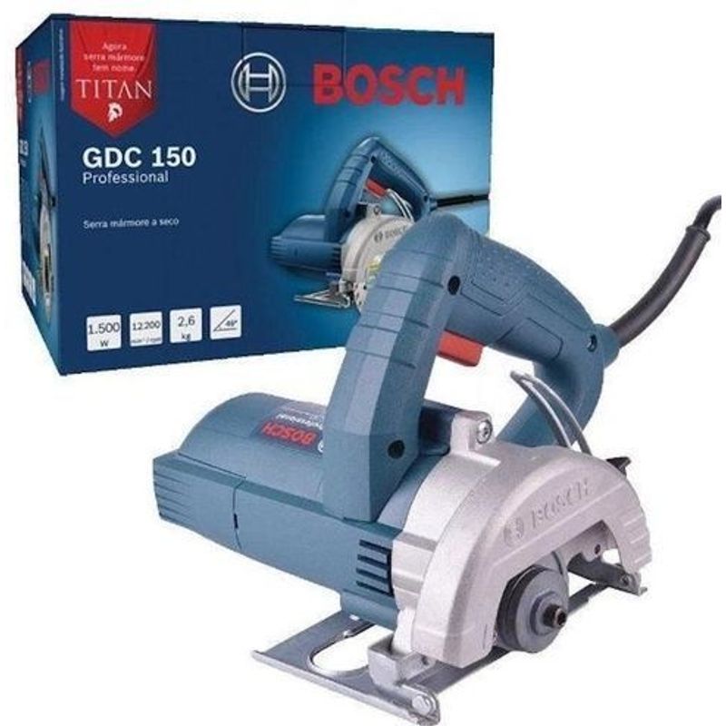 Serra Marmore Bosch GDC 150 Titan 127V 1500W Cortes 45