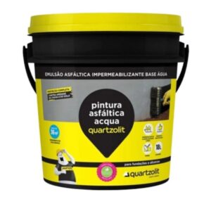 Pintura Asfáltica Acqua Quartzolit Balde 18 Litros Primer