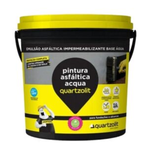 Pintura Asfaltica Quartzolit Acqua Galão 3,6 litros