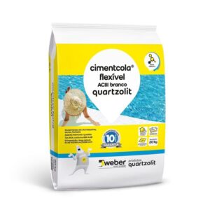 Cimentcola Ac3 Branca Flexível 20Kg Quartzolit