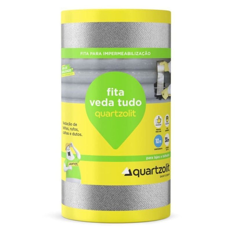 Fita veda tudo Quartzolit 30cm x 10mt