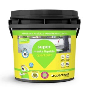 Super manta líquida Cinza concreto balde de 12Kg Quartzolit